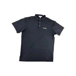 Peter Millar Mens Summer Comfort L Golf Polo Shirt Black Jack Daniels